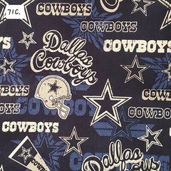 Sports Cotton Fabric by the ½ yard- Football Teams
