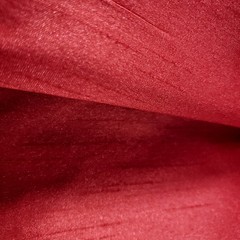 CHRISTMAS RED FAUX SILK DUPIONI FABRIC 58″ BY THE YARD DRESS DRAPERY DECOR