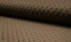 Luxury Supersoft DIMPLE Cuddle Soft Fleece Fabric Material – BROWN