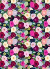 55” Wide By Yards Pink Floral Viscose Fabric Soft Clothing Robe Material Rayon