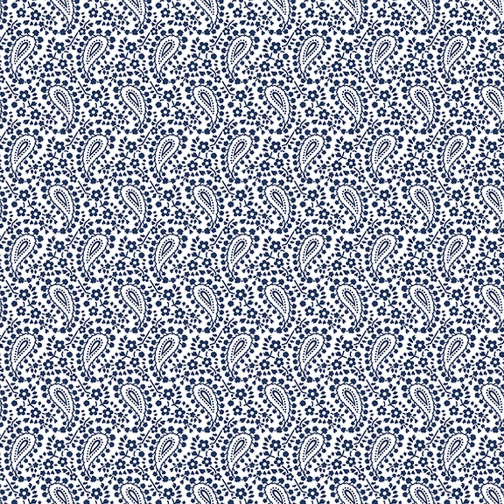 BENARTEX – Classic Keepsakes in Blue by Kanvas Studio – Paisley Floral –