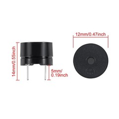 20Pcs 12085 Passive Buzzer 12MM*8.5MM 42R Resistance 3V 5V 9V 12V in Common U…