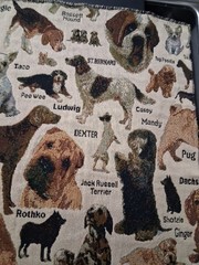 Dog Breed Tapestry Fabric 27×35