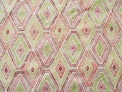 RICHLOOM PLATINUM RICOCHET MARSALA GEOMETRIC COTTON UPHOLSTERY FABRIC 25″X25″