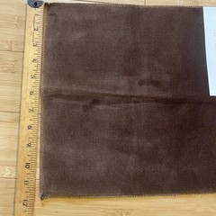 Holly Hunt Big Dreams Velvet 100% Cotton 1605/08 Agent Fabric 11.5×11.5″ Brown