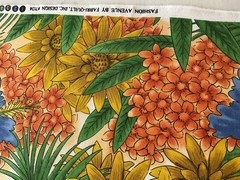 fabric Jungle Flower Colorful By Fabri-Quilt 42”X 27”