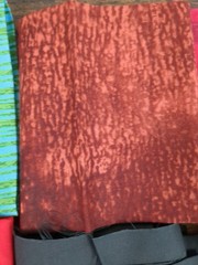 Lot of 9 Fabric Pieces, solid colors, abstract, stripes, multicolor