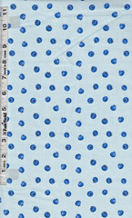 Blue Tossed Blueberries Berrylicious by Henry Glass bty