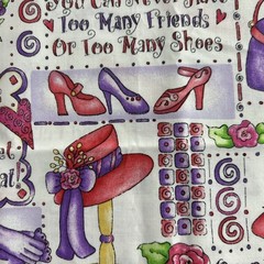 Fabric Dianna Marvin For Marcus Brother Textiles Pink And Purple 36” X 44”