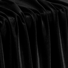 Black Stretch Velvet Fabric 60 Inch Wide, 1 Yard Soft Stretchy Fabric for Sew…
