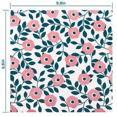 Floral Cotton Fabric Bundle 50 pcs 10 x 10 inch Precut Squares for Patchwork