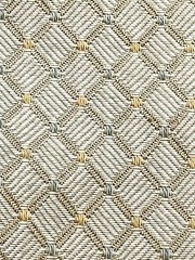 54” wide. Beige Gold Green Geometric Diamond Pattern Upholstery Fabric