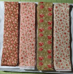 Butterscotch & Rose by Fig Tree for Moda fabric lot 3.25yds + extras OOP HTF