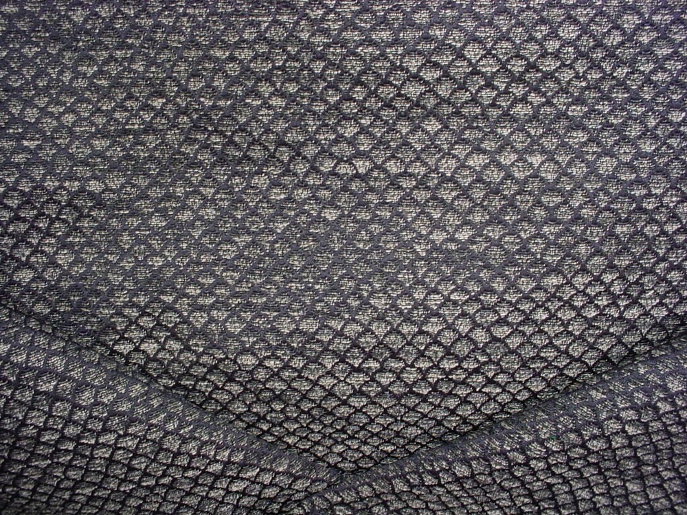 1Y Holly Hunt 1137 Secret Passage Jet Black Birch Diamond Upholstery Fabric