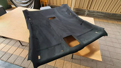 60″x60″ Headliner Foam Fabric Upholstery Roof Liner Repair Black Suede US