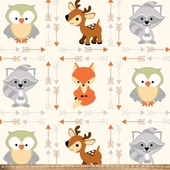 Forest Buddies Fleece Fabric – 60″ Wide – Sold by The Yard & Bolt