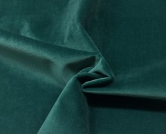 BALLARD DESIGNS SOHO VELVET PEACOCK BLUE UPHOLSTERY CUSHION FABRIC 1.7 YARD 54″W