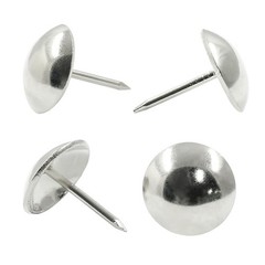 Upholstery Tacks, 5/8 Inch (16mm), Silver, 100Pcs | Antique Round Metal, Thum…
