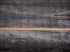 16-3/8 Groundworks GWF-3703 Menger Velvet Black Square Upholstery Fabric