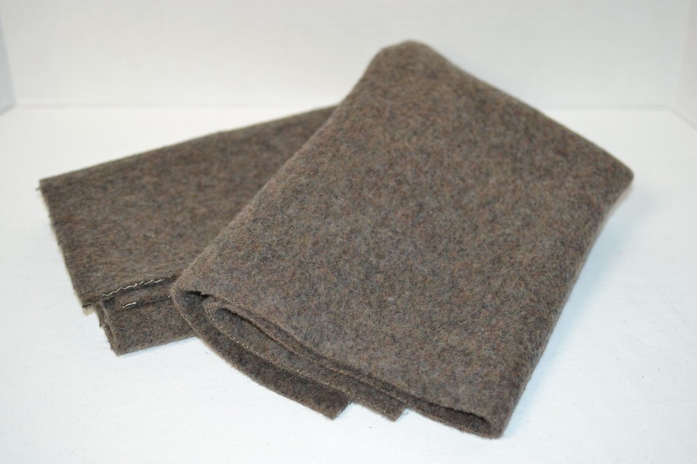 large piec pendleton yakima camp blanket wool scrap crafts repairs brown mineral