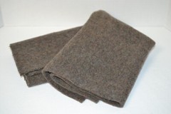 large piec pendleton yakima camp blanket wool scrap crafts repairs brown mineral