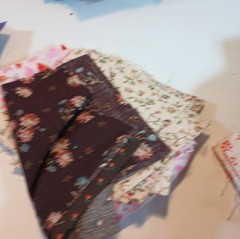 1 Pound 15 Ounces Cotton Print Fabric Quilt Scraps Leftover Squares E