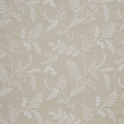 iLiv Premium Embroidered Fabric 2.3 Metres Harper Linen Curtain Upholstery