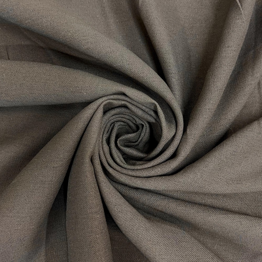 Karla CHARCOAL Soft Hand Feel Linen Rayon Fabric by the Yard for Clothes, Costu