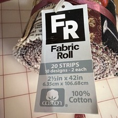 Jelly Roll 2.5 X 42” Beige Black Wine Fabric