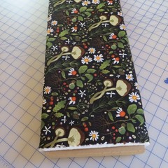 By The Yard, Woodland Mushrooms Black ~ $3.99 Ships ANY Amount Of Cotton Fabric