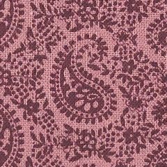 VTG Paisley Light Maroon Small Print Cranston Cotton Fabric 2 YDS READ As Is