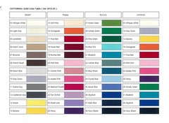 COTTONVILL 20COUNT Cotton Solid Quilting Fabric Quarter 12pcs 99-Desert