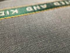 Vintage Aston Martin Lagonda Gray 40% Mohair 60% S100s English Suiting 3m 225g/m