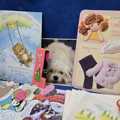 Junk Journal Lot 1Lb Ephemera Kitschy Kid Card Book Page Craft Collage Juvenile