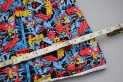 2.33 yds SUPERMAN DC Comics Stop Crime Cotton Craft Fabric 44″ Wide Bright Color