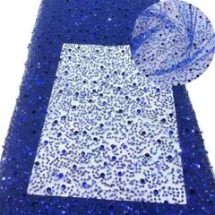 130cm Sparkling Sequin Beaded Lace Mesh Fabric For Wedding Dress Sewing DIY Trim
