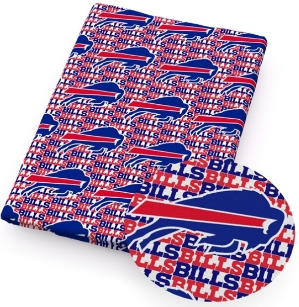 Bills Polyester Cotton blend fabric. 18 x 55″ 1153069 Buffalo Team Football