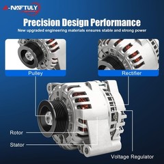 105A New Alternator Compatible With 2001 2002 2003 2004 Ford Mustang 3.8 V6, …