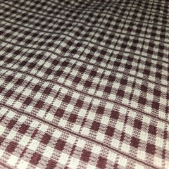 Brown White Tartan Stripe Check Pattern Texture Weave Fabric 72″ x 30″ 2 Yards