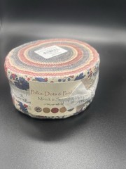 Jelly Roll (25″) Moda Fabrics. Polka-Dots & Paisley Multicolor Quilting Strips