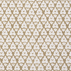 Thibaut Repeating Ornamental Tree Print Fabric- Arboreta / Brown 0.70 yd F910836