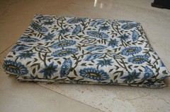 7 Yard Hand Block 100%Cotton Floral Fabric NO TARRIF CHARGES 100% ✅ZK-103+