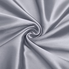 60″ Wide Silver Grey Charmeuse Satin Fabric – Soft, Shiny Cloth for Bridal, Craf