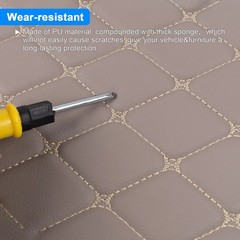 Gray Quilted Vinyl Faux Fabric 59″ Wide Foam Backed Car Headliner Upholstery DIY