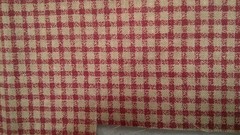 Fabric David Textiles Burgundy & Tan Calico Check 24″ x 13″ $1.75