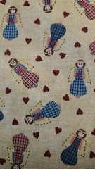 Springs Industries Scattered Angels & Hearts Cotton Fabric 1 Yard 31″ X 45″ Wide