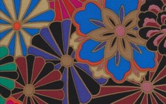 KAFFE FASSETT RADIATION BLACK PWGP115 fat quarter original issue 5 available