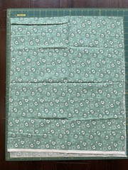 1930’s Vintage Feedsack Fabric- Over 1.75 Yards Total- Green Reproduction- VTG
