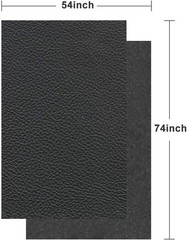 Soft Synthetic PU Fabric Material Faux Leather Sheets 2 Yards 54″ x 72″, 0.95…