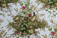 SCALAMANDRE CURTAIN FABRIC DESIGN Edwin’s Covey 6.4 METRES MULTI ON WHITE